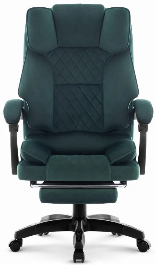 Ergonomikus irodai szék HC-1031 lábtartóval - zöld színű