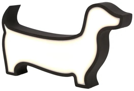 LED gyermek asztali lámpa DOG LED/12W/230V fekete