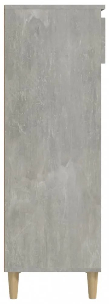 betonszürke szerelt fa cipőszekrény 40 x 36 x 105 cm
