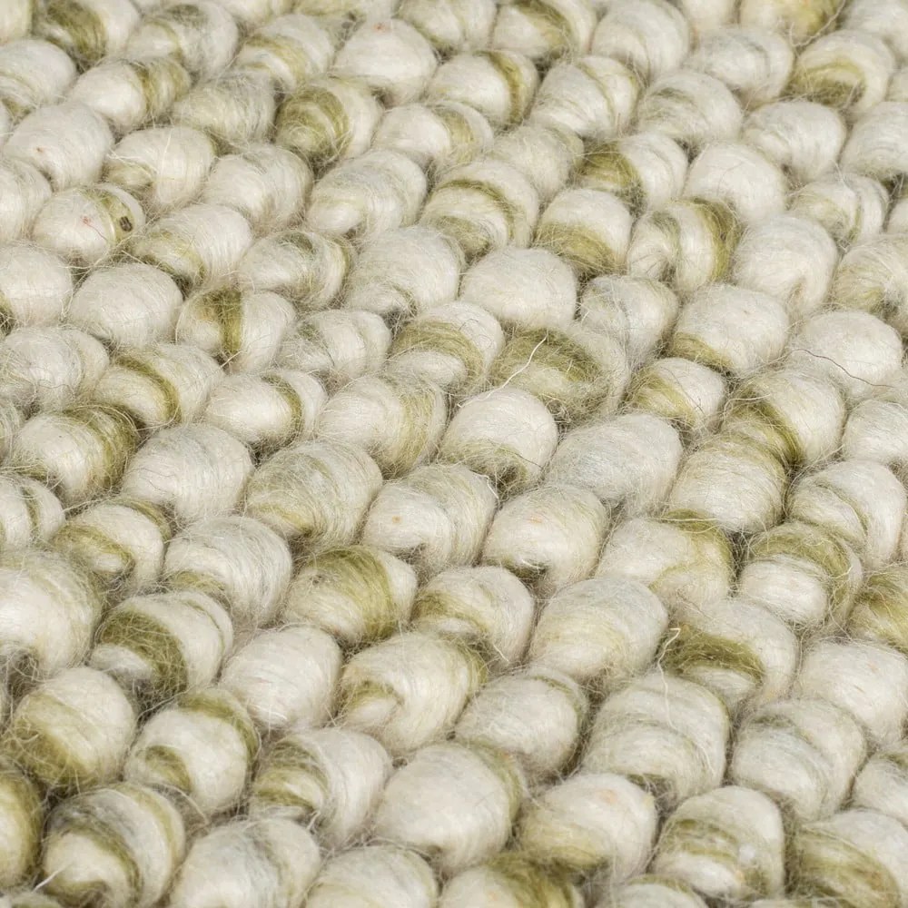 Khaki kézi szövésű gyapjúkeverék szőnyeg 120x170 cm Minerals – Flair Rugs