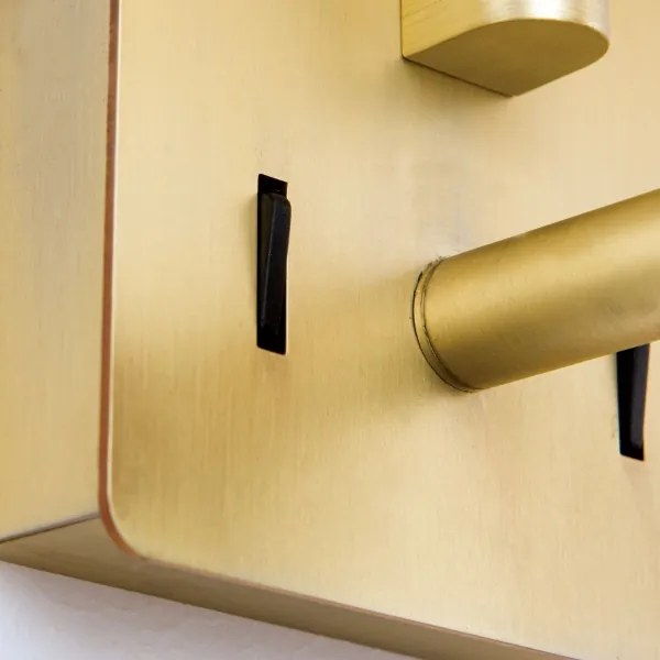 Orion WA 2-1469/1- LED CARLTON fali lámpa 1xE27/40W + LED/3W fehér/arany