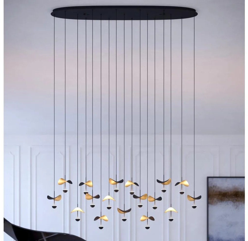 Eglo 390343 - LED Dimmelhető csillár zsinóron DRACERA 17xLED/2,3W/230V 3000K