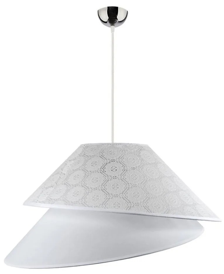 Duolla - Csillár zsinóron COCO 1xE27/40W/230V átm. 50 cm fehér