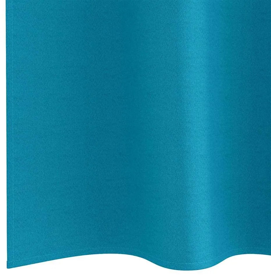 Függönyök függönyökkel 2 pcs Türkiz Poliészter