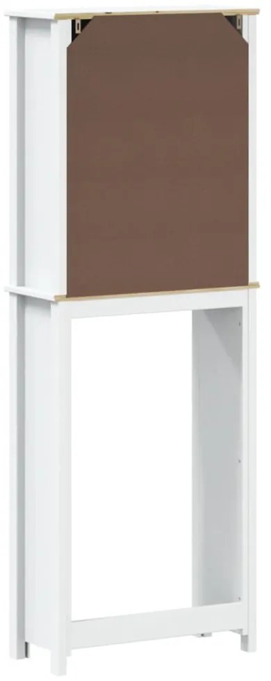 BERG fehér tömör fa WC feletti tároló 60 x 27 x 164,5 cm