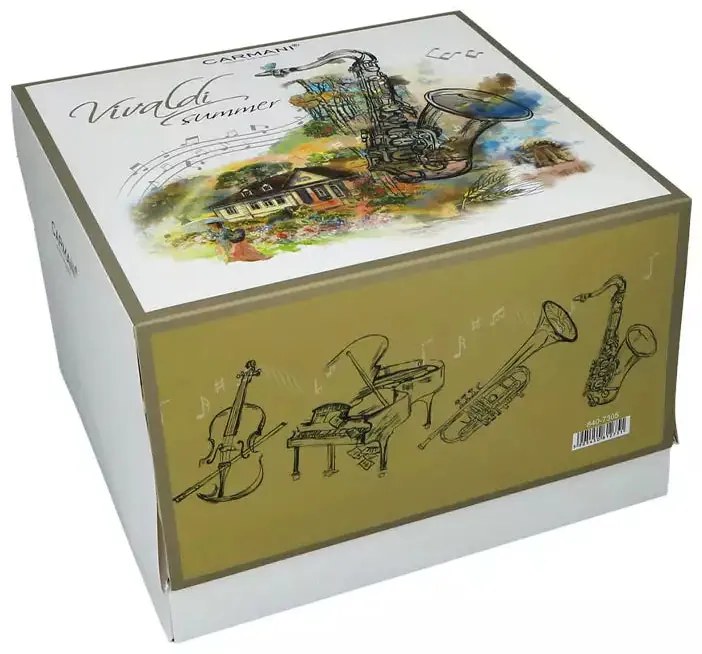 Vivaldi porcelán bögre díszdobozban - 400 ml Négy évszak Nyár