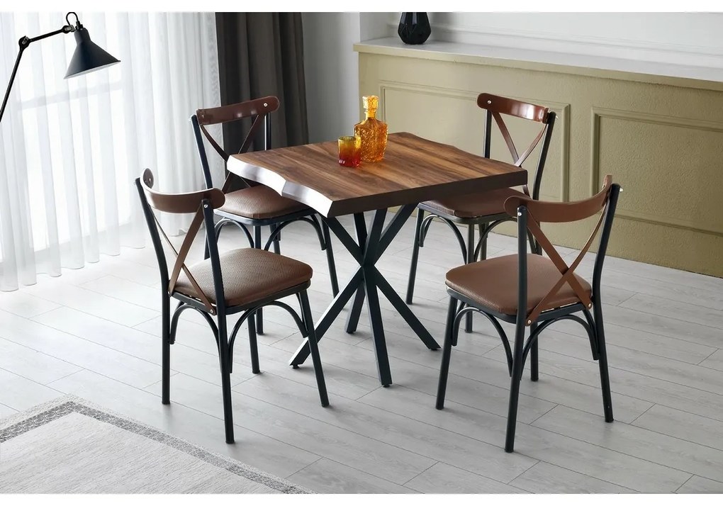 Safir Walnut étkezőasztal