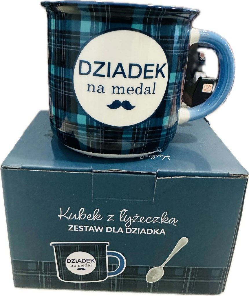 380ml-es bögre szett gravírozott kanál nagypapának Nagypapa medál