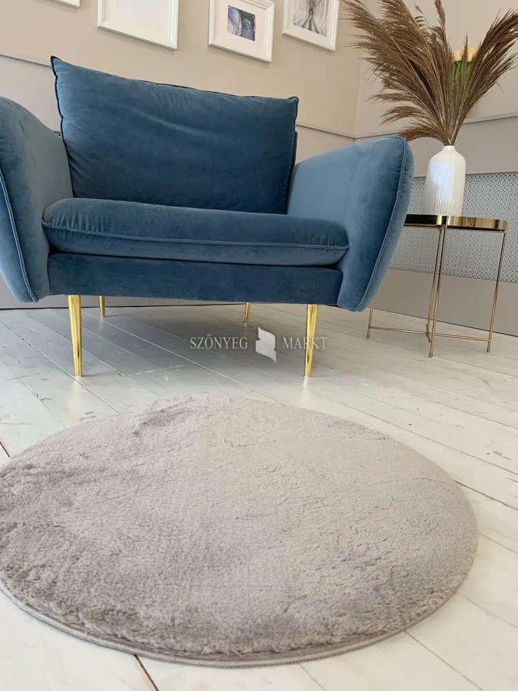 Royal Shaggy kerek Szőnyeg 252 Beige (Bézs) 67x67