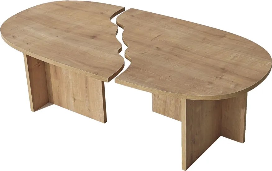 Missisipi dohányzóasztal, zafír tölgy, 120 cm