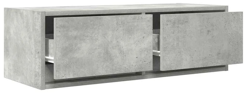 2 db betonszürke szerelt fa TV-szekrény 80x31x25,5 cm