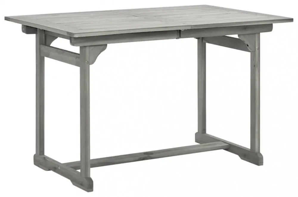 tömör akácfa kerti étkezőasztal (120-170) x 80 x 75 cm