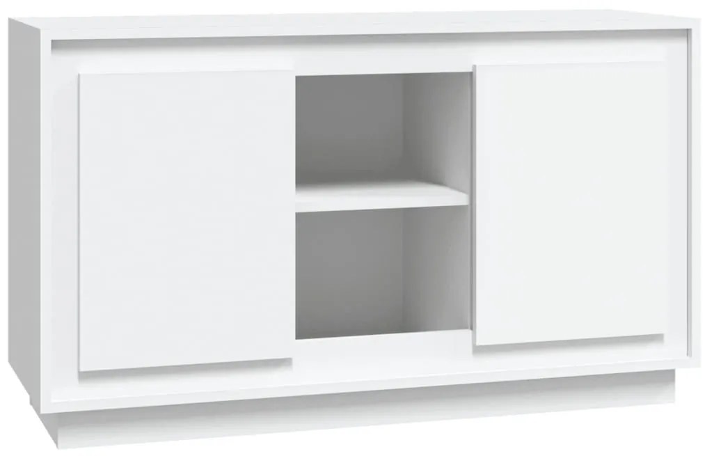 fehér szerelt fa tálalószekrény 102x35x60 cm