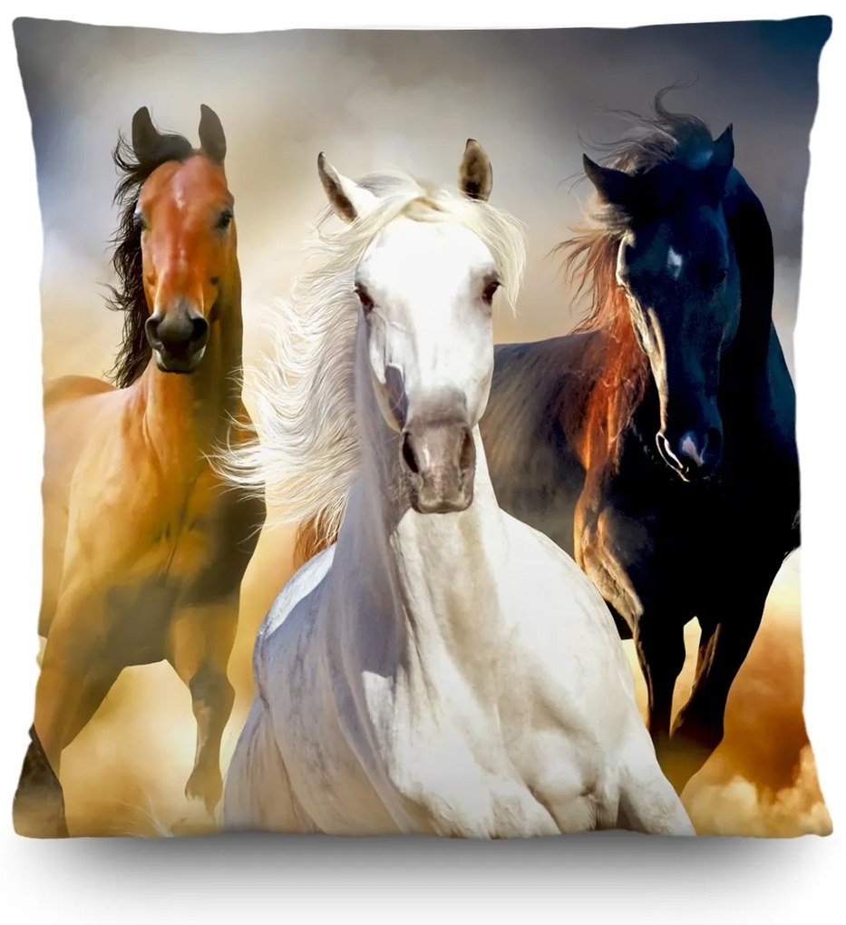 Horses párna, 45 x 45 cm