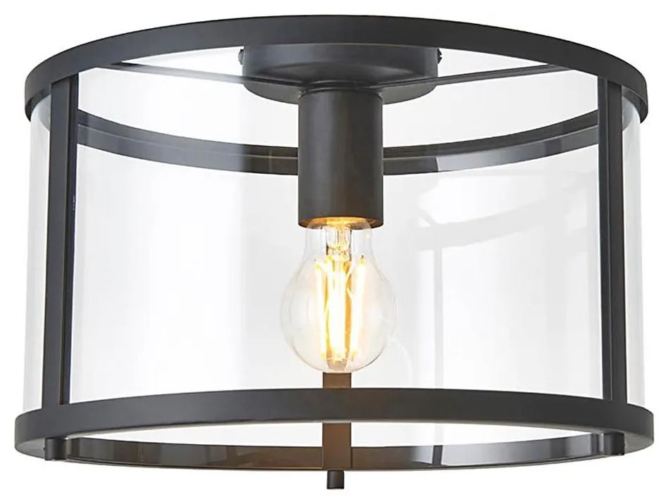 Endon 101540 - Mennyezeti lámpa HOPTON 1xE27/10W/230V fekete