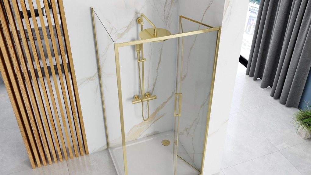 Rea, Sarokzuhanykabin REA RAPID FOLD Gold, KPL-09132
