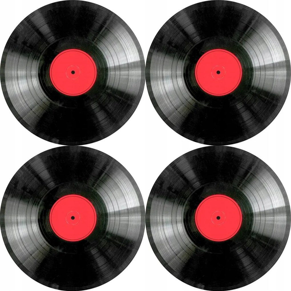 4 db-os kerek asztali alátét szett 33 cm átmérő Bertoni Vinyl minta