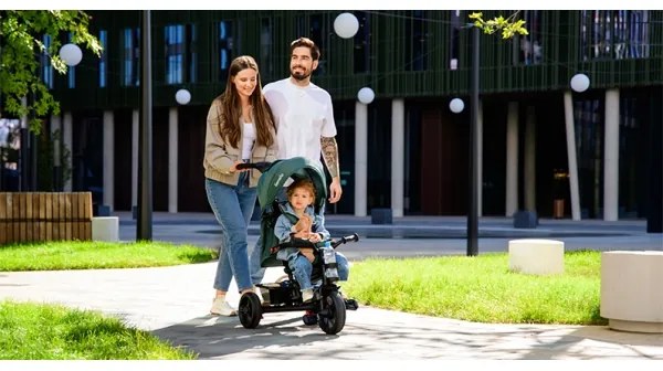 Lionelo - HAARI gyerek tricikli zöld/fekete