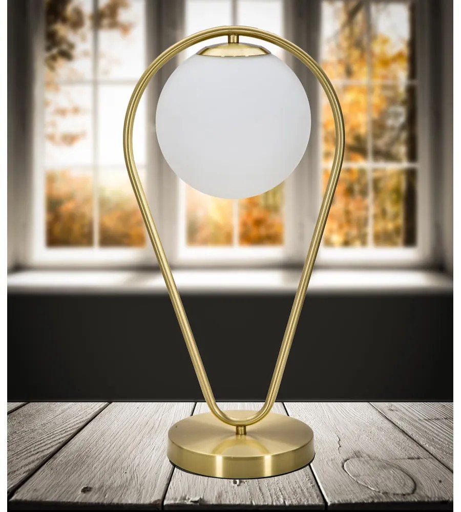 Glamy Drop aranyszínű asztali lámpa - Mauro Ferretti