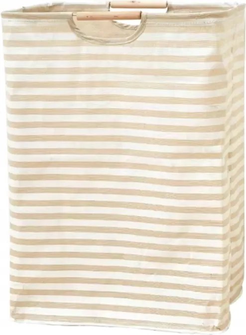 Szennyestartó kosár Natural Csíkos1 60l Organic Hygge játéktároló