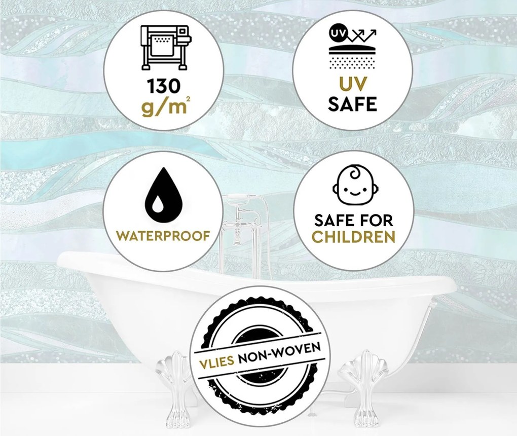 Gario Fotótapéta Kék textúrák - Andrea Haase Anyag: Vlies, Méret: 100 x 70 cm