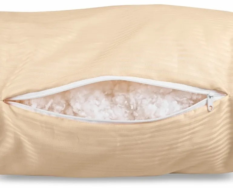 EMI átvarrt barackszínű damaszt párna 70x90cm