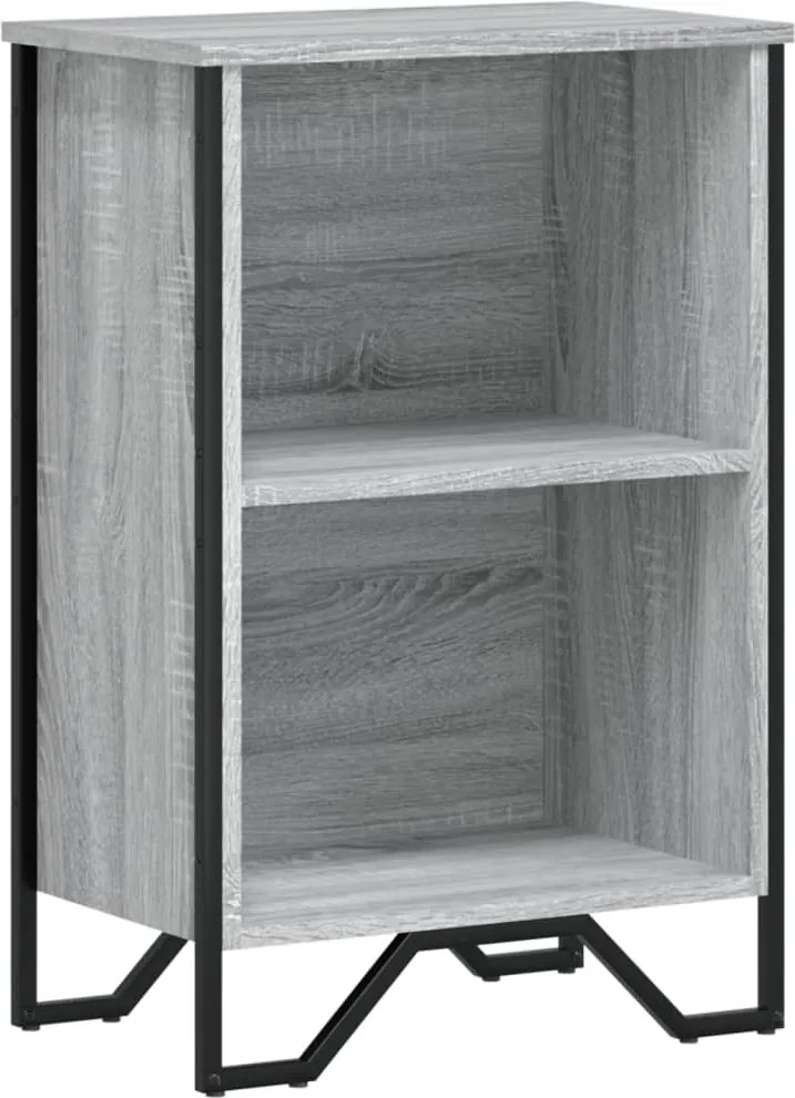 vidaXL szürke sonoma színű szerelt fa könyvespolc 50 x 31 x 74,5 cm