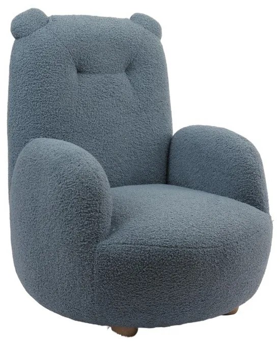 Kék buklé gyerek fotel Rocky – Vipack