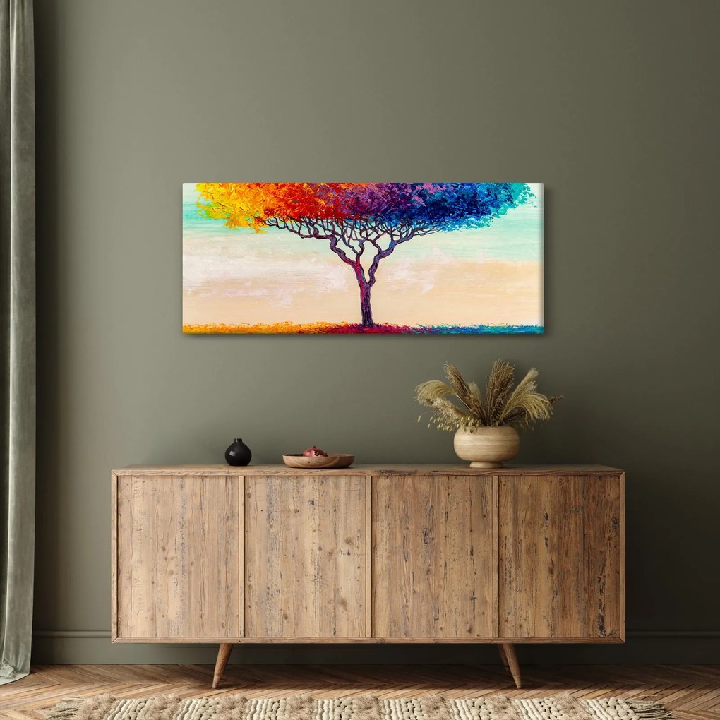 Egy festett fa képe (120x50 cm)