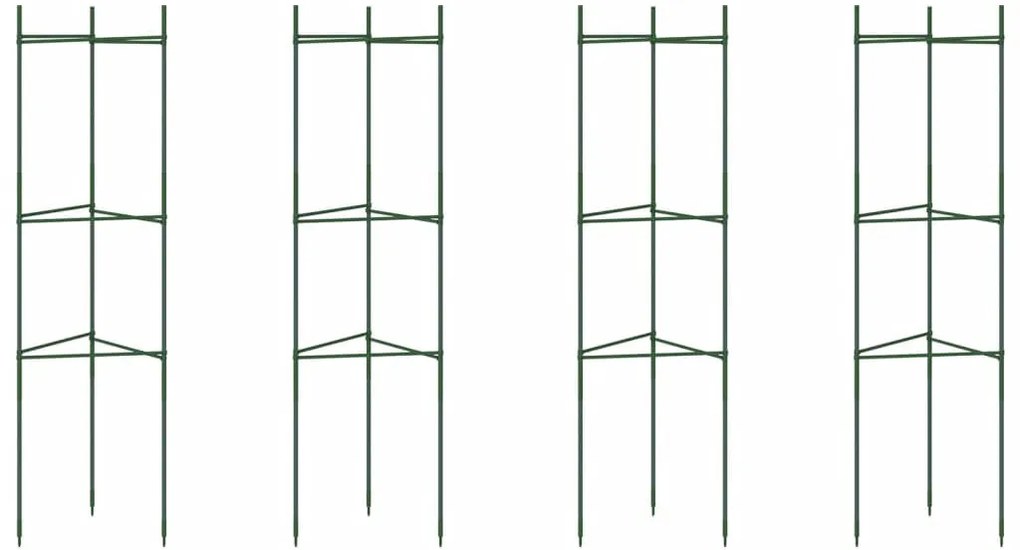4 db acél és PP paradicsomketrec 116 cm