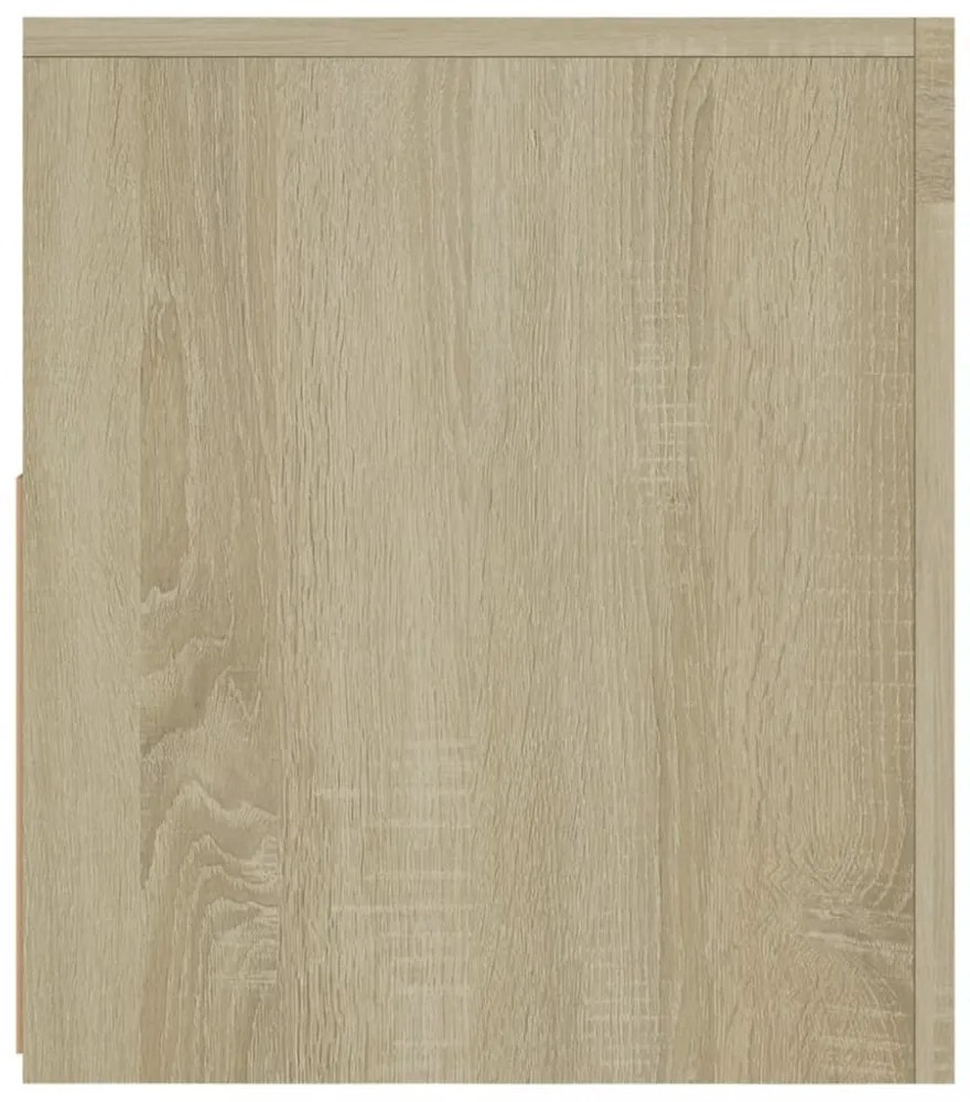 sonoma tölgy színű TV-szekrény LED-lámpákkal 120 x 35 x 40 cm
