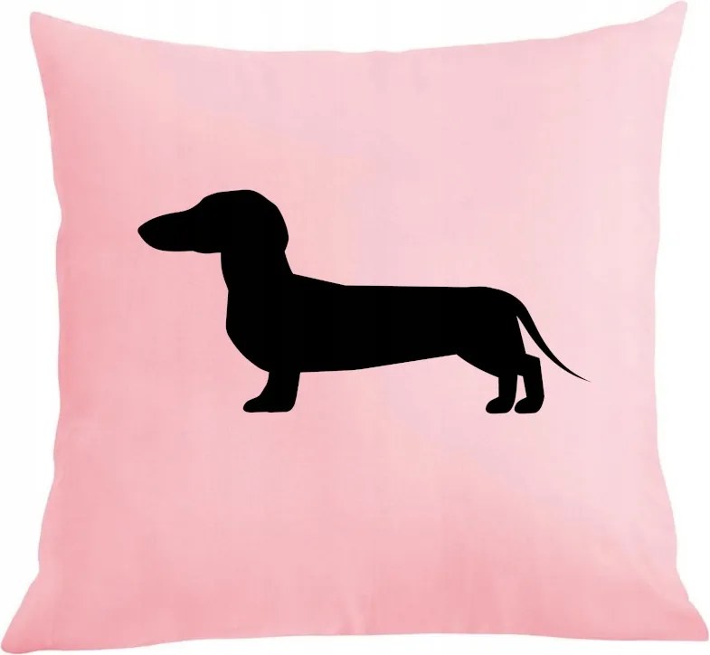 Párna párnahuzat nyomott mintás tacskó kutya