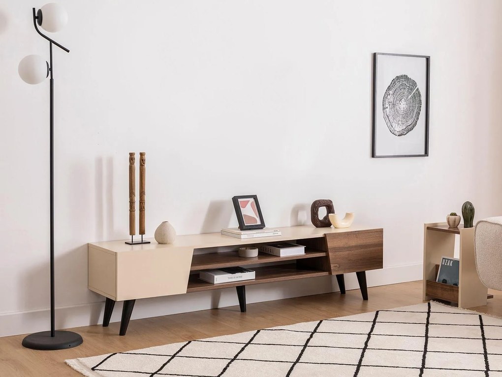 TV asztal/szekrény Pitudu (dió + bézs) . 1095423