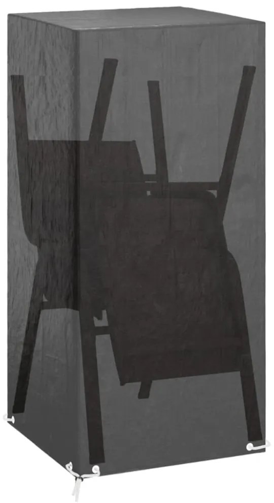 polietilén kerti szék huzat 8 fűzőlyukkal 75x70x140 cm