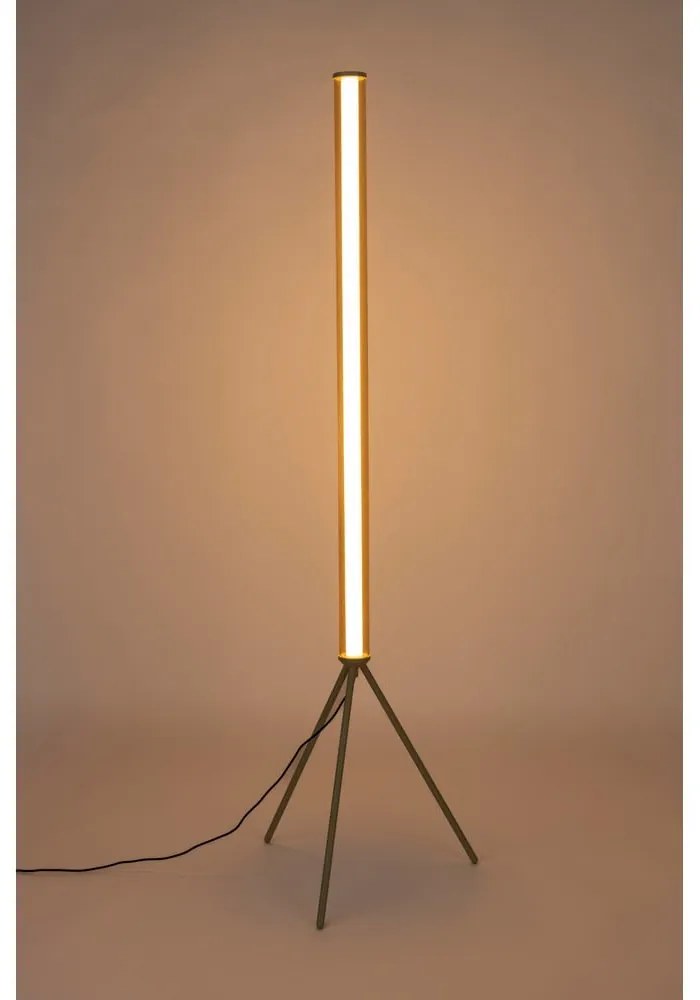 Bézs LED dimmelhető állólámpa üveg búrával (magasság 156 cm) Scotty – Zuiver