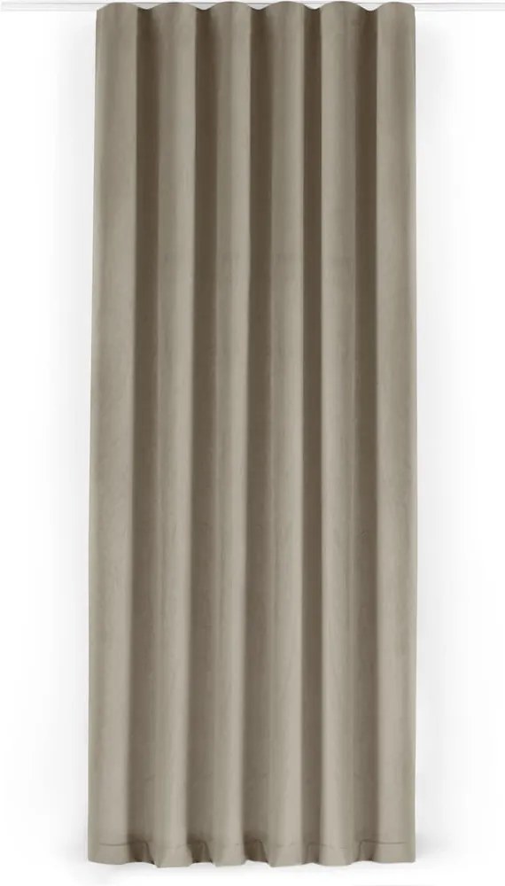 Bézs bársony dimout (részleges sötétítő) függöny 265x250 cm Velto – Filumi