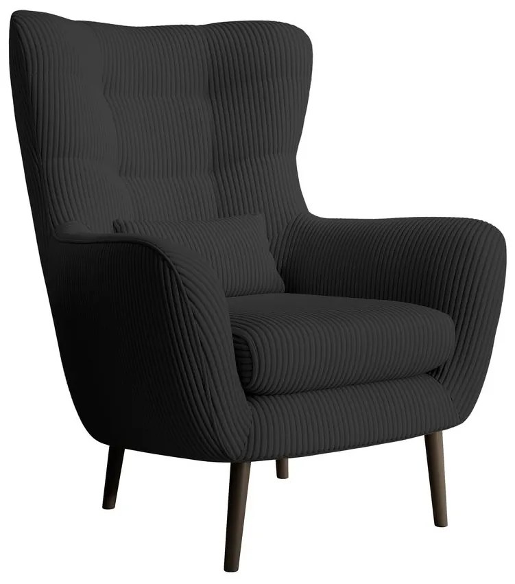 Fotel lábtartóval Veneza VZ2 (fekete + fekete). 1099394