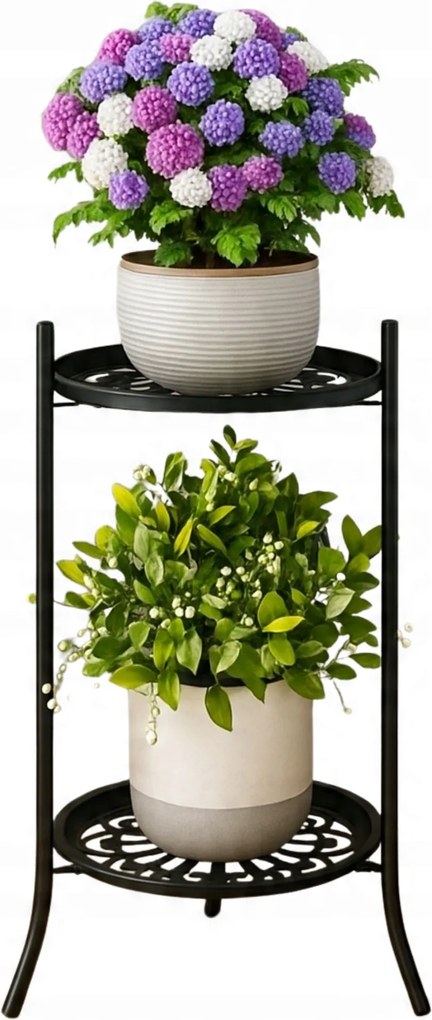 Virágágyás Állvány Fém Álló Loft Növény Könyvespolc 50 CM