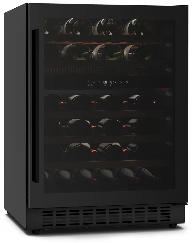 Klarstein Velaire pult alatti borhűtő, modern, elegáns, UV-védelem, Kétzónás, 46 palack