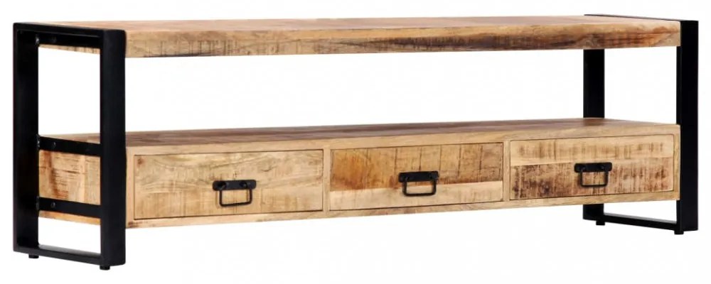tömör mangófa TV-szekrény 150 x 30 x 45 cm