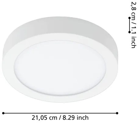Eglo 900103 - LED Dimmelhető fürdőszobai lámpatest FUEVA-Z LED/16,5W/230V IP44