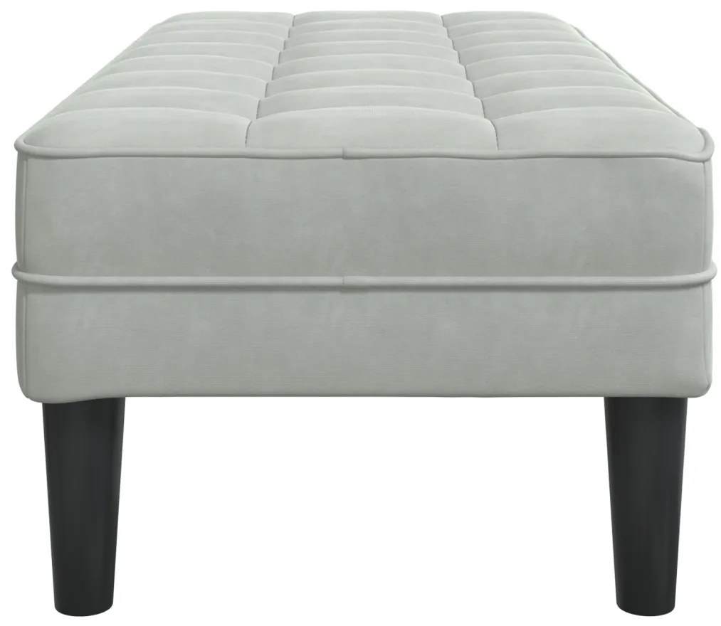 Pad Világosszürke 113 cm Velúr