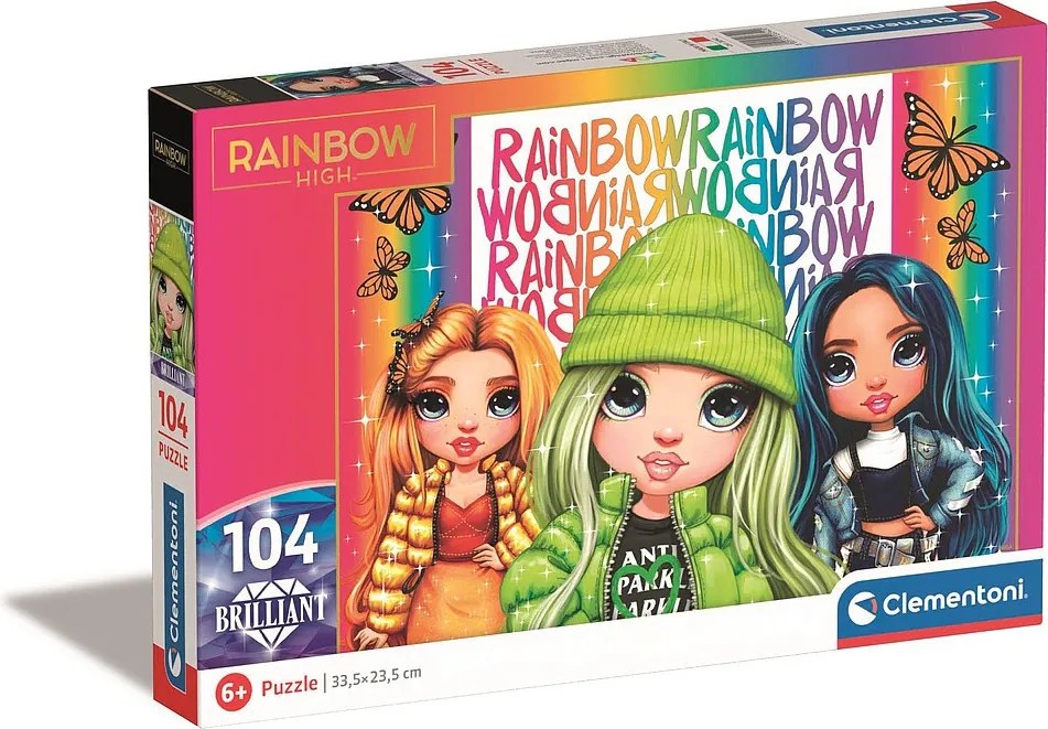 Rainbow High Butterfly 104 db-os Brilliant puzzle Clementoni