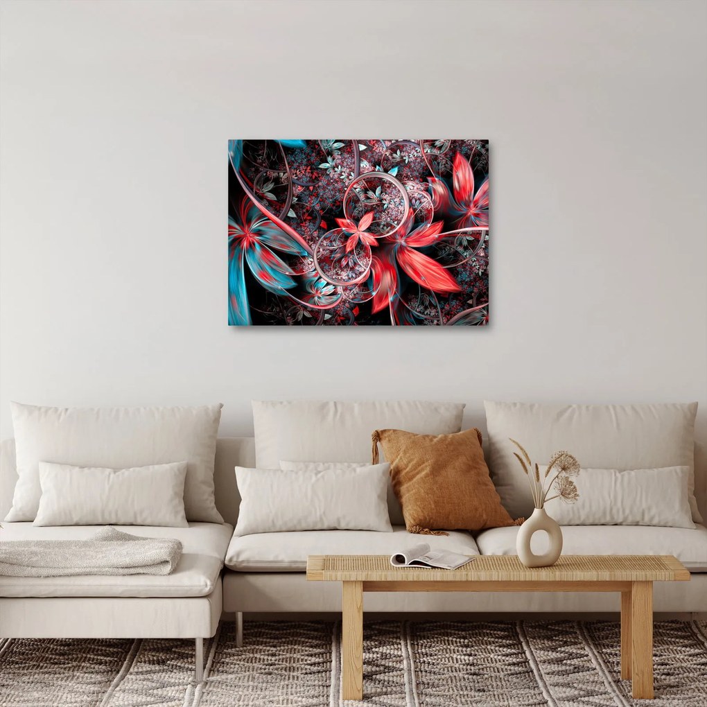 Absztrakt képek egzotikus virágok (70x50 cm)