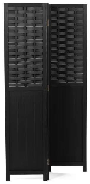 Fekete Tömörfa Paraván. EF-L145 BK