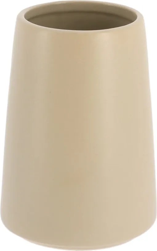 Kerámia fürdőszobai bögre bézs kerek paszta