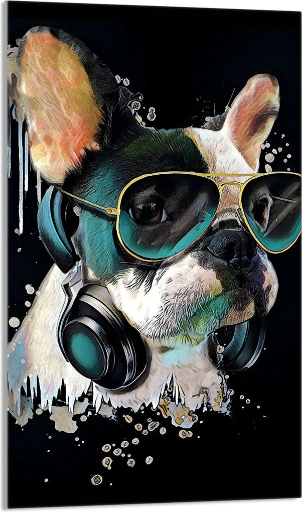 Üveg Vágódeszka 30x52 Kutya a Konyhába