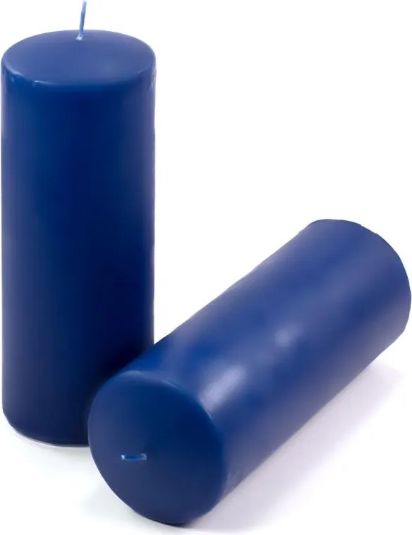 Gyertya készlet 20 cm  Ø 7,5 cm 2 db kék