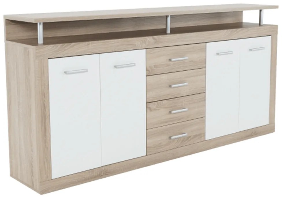 Komód Jachim Juno New sonoma tölgy + fehér. 752205