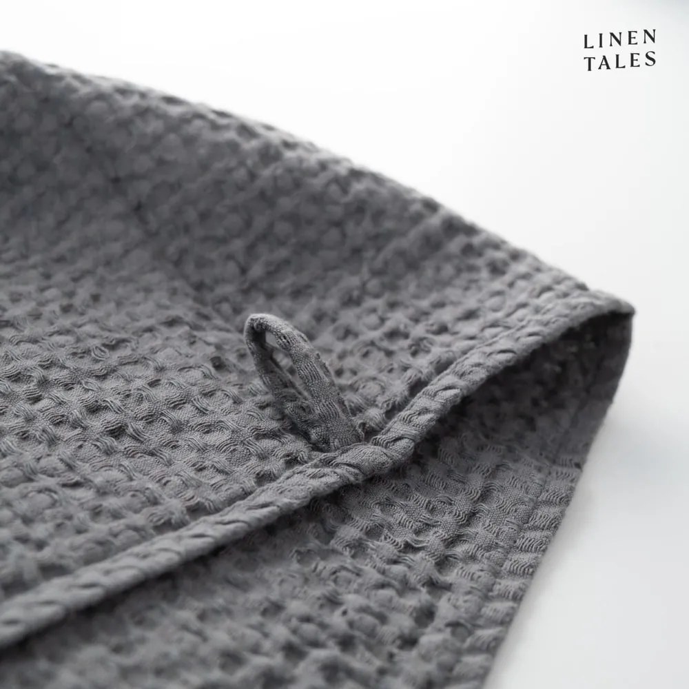 Sötétszürke törölköző és fürdőlepedő készlet 3 db-os Honeycomb – Linen Tales